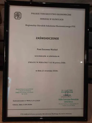 BIURO RACHUNKOWE INTRATA ZUZANNA MACHAŁ